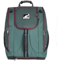 Deluxe Everything Ski Boot Backpack – Multi-Compartment Gear Bag - Green / Cranberry