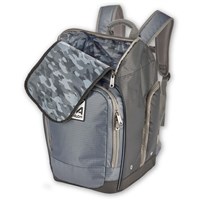 Alpine Ski Boot Backpack – Water-Resistant Gear Bag - Black / Gray