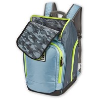 Alpine Ski Boot Backpack – Water-Resistant Gear Bag - Powderblue / Lime