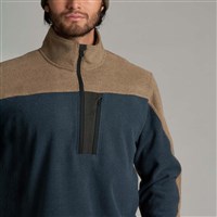 Men's Skorchr Fleece 1/4 Zip - Khaki / Storm Blue