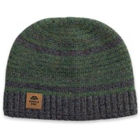Men's Lambswool Schist Beanie - Dark Green