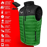 Men's Philadelphia Eagles 5V Heated Puffer Vest - Green / Black