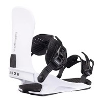 Men's Utility Snowboard Bindings - White / Black