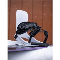Men's Utility Snowboard Bindings - White / Black
