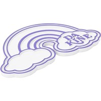 DA Rainbow Stomp Snowboard Stomp Pad - White / Purple