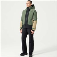 Men's Insulated Color Block Jacket - China Green