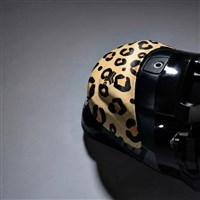 2.5 Ski Boot Insulated Toe Cover - Tan Leopard