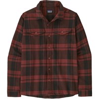 Men's Fjord Flannel Shirt - Powder / Rusty Red