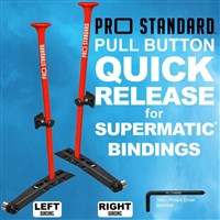 Pull Button Quick Release for Supermatic Bindings - Red