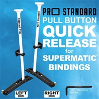 Pull Button Quick Release for Supermatic Bindings - White