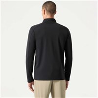 Men's Shoulder Quilt T-Neck - Black