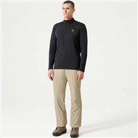 Men's Shoulder Quilt T-Neck - Black