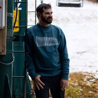 Men's Ski Quiver Crew Sweatshirt - Stone Blue