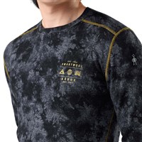 Men's Merino 250 Base Layer Crew - Black Tie Dye / Honey Gold
