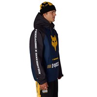 Men's 686 x Fox Racing Waterproof Hoody - Fox Navy Colorblock