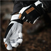 Unisex Ergo Grip Active Wool Terry Glove - Black / Off White