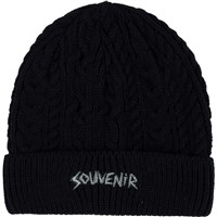 Men's Cable Knit Beanie - Black