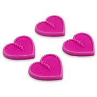 Mini Hearts Stomp Pads - Hot Pink