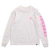 Men's Elite Long Sleeve T-Shirt - Stout White / Shockwave Pink