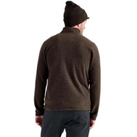 Men's Textured Cap Rock 1/4 Zip - Dark Chestnut Heather