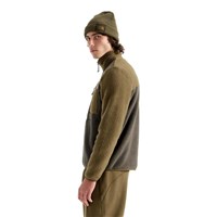 Men's Yumiori 1/4 Zip - New Taupe Green / Caraway Seed