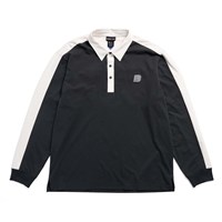 Men's Rugby Shirt - True Black / Stout White