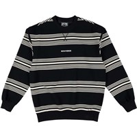 Men's Striped Crew - Black
