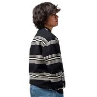 Men's Striped Crew - Black