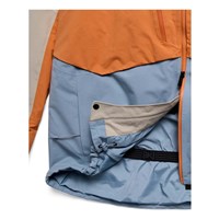 Men's [ak] Swash Synthetic Insulated GORE-TEX 2L Jacket - Chinchilla Gray / Goldfish Orange / Airstream Blue