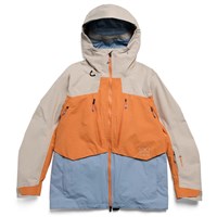 Men's [ak] Swash Synthetic Insulated GORE-TEX 2L Jacket - Chinchilla Gray / Goldfish Orange / Airstream Blue
