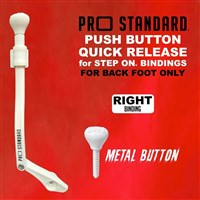 Push Button Quick Release for Step On Bindings - White