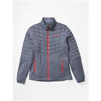 Men's Featherless Hybrid Jacket - Steel Onyx / Victory Red - Men's Featherless Hybrid Jacket - Wintermen.com                                                                                                       