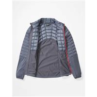 Men's Featherless Hybrid Jacket - Steel Onyx / Victory Red - Men's Featherless Hybrid Jacket - Wintermen.com                                                                                                       