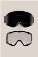 Smarty Magnetic Snow Goggle - Black Plum Frame w/ Black Plum Mirror Lens (BP)