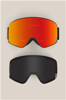 Smarty Magnetic Snow Goggle - Black Frame w/ Solar Mirror Lens (BSRB)