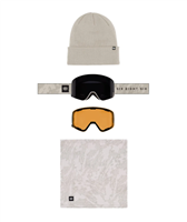 Smarty Magnetic Snow Goggle - Limestone Frame w/ Black + Amber Lenses (LBAR)