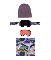 Smarty Magnetic Snow Goggle - Sedimentary Print Frame w/ Black + Rose Lens (SMY)