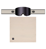 Foundation Snow Goggle - Limestone Frame w/ Black Mirror Lens (LS)