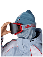 Smarty Magnetic Snow Goggle - Hello Kitty Blue Grid Frame w/ Solar Mirror Lens (HKB)