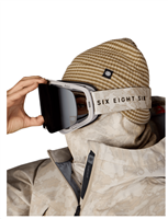 Smarty Magnetic Snow Goggle - Limestone Frame w/ Black + Amber Lenses (LBAR)