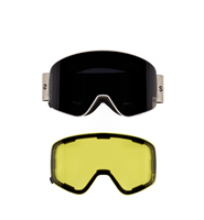 Smarty Magnetic Snow Goggle - Limestone Frame w/ Black + Amber Lenses (LBAR)