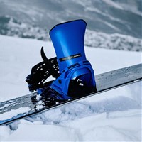 Men's Hologram Snowboard Bindings - Blue Fire