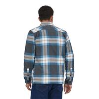 Men's Insulated Organic Cotton MW Fjord Flannel Shirt - Forestry / Ink Black (FYIN)