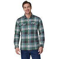 Men's Longsleeve Organic Cotton Midweight Fjord Flannel Shirt - Guides / Nouveau Green (GDNU)